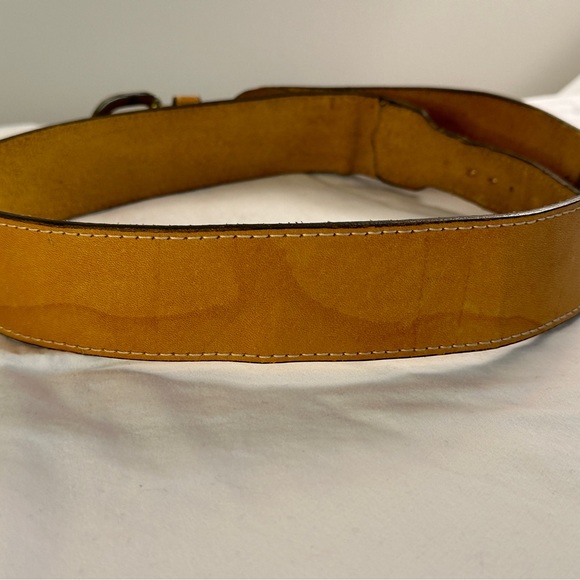 Vintage tan belt size 38 - Picture 5 of 5